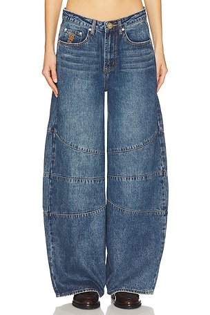 Barrel Mid Waist Denim Jeans One Teaspoon