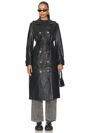 Supermodel Leather Trench One Teaspoon