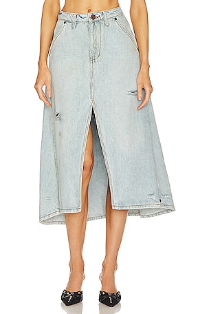 Mrs Carter Long Denim Skirt One Teaspoon