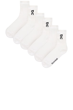 On Logo Sock 3-Pack in White