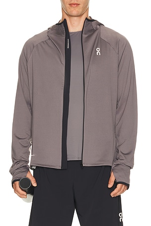 On Climate Zip Hoodie in Grey