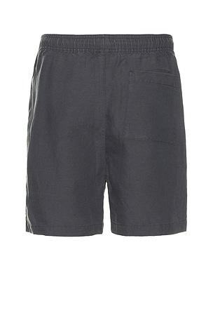 onia Air Linen Pull On Short 6 Shorts in Charcoal