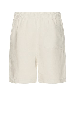 onia Air Linen Pull On Short 6 Shorts in Beige