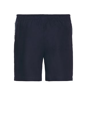 onia Air Linen Pull-On Shorts 6 in Navy