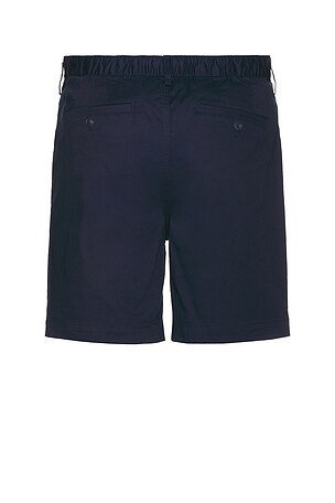 onia Garment Dye Cotton Drawstring Shorts in Navy