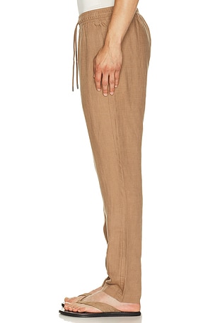 onia Air Linen Pull On Pant in Brown