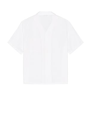 onia Air Linen Convertible Vacation Shirt in White