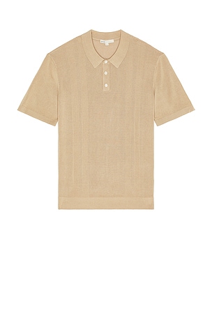 Silk Ribbed Knit Polo onia