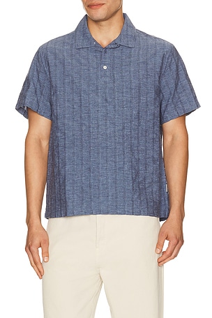 Cotton Linen Pop Over Shirt onia