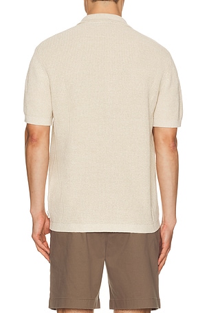 onia Silk Linen Camp Shirt in Neutral