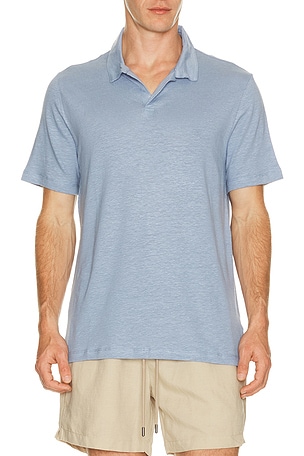Shaun Stretch Linen Polo onia