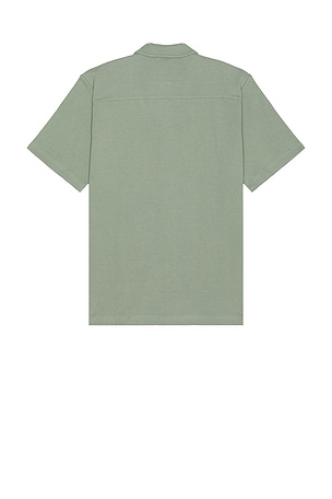 onia Macro Waffle Vacation Shirt in Sage. Size M. Also