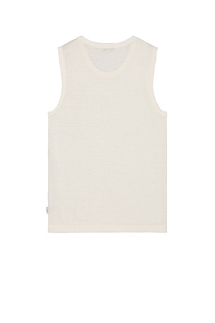 onia Linen Sweater Tank in Cream