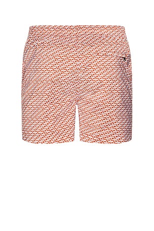 onia Charles 5 Swim Trunks in Brick. Size XL/1X. Also