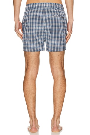 onia Charles 4 Swim Trunk in Blue,Grey