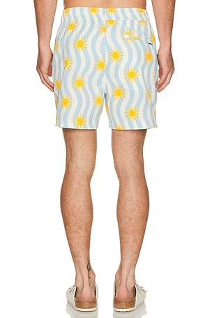 onia Charles 5 Swim Trunk in Blue