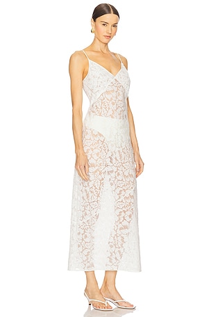 onia Onia vestido lencero burnout en color blanco talla XS en Blanco - White