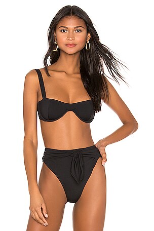 onia x WeWoreWhat Sorrento Top in Black REVOLVE