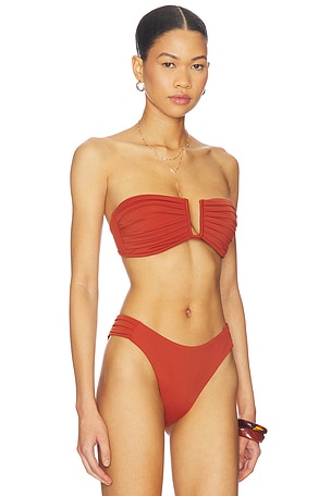 onia Isla Bikini Bikini Top in Burgundy