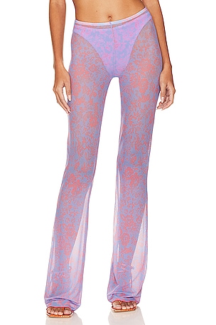 Frankies Bikinis X Revolve Fleur Cloud Knit Pants in Summer Lilac