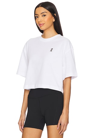 On Club Boxy Tee in White
