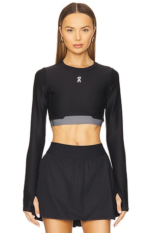 Train Long-sleeve Crop Top On