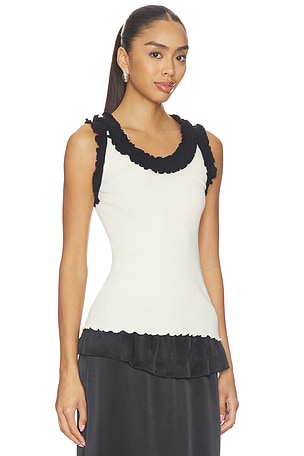 OperaSPORT Rosalie Seamless Top in White,Black
