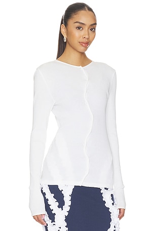 OperaSPORT Claire Seamless Top in White