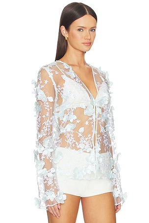 OperaSPORT Naya Blouse in Baby Blue