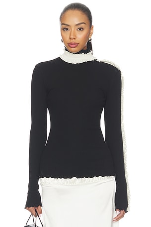 OperaSPORT Amelie Seamless Top in Black