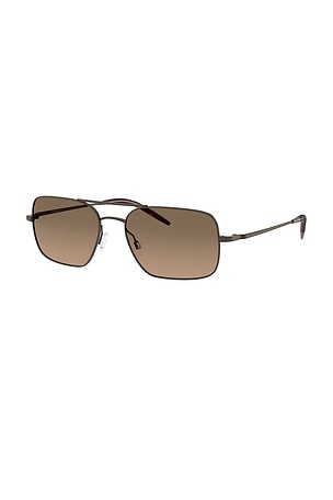 Oliver Peoples Victory II Pillow Sunglasses in Brown