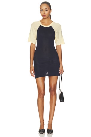 Off-season Knitted Raglan Mini Dress Orseund Iris