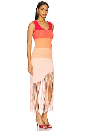 OSIS STUDIO Adria Dress in Coral