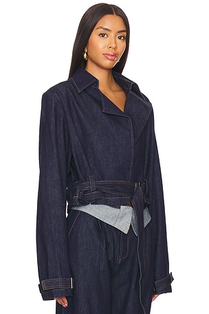 OSIS STUDIO Asphyn Jacket in Denim-Dark