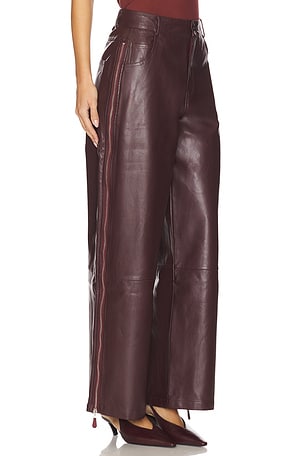 OSIS STUDIO Norma Pant in Burgundy. Size XS. Also