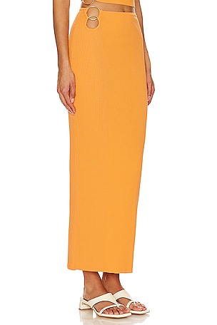 OSIS STUDIO Lux Skirt in Orange