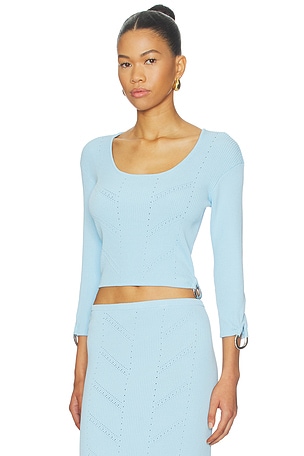OSIS STUDIO Blake Top in Baby Blue