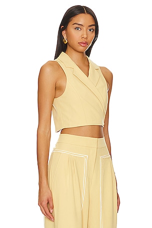OSIS STUDIO Rachel Vest in Beige