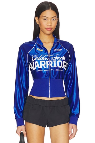 Golden State Warriors Cropped Track Jacket Off Season