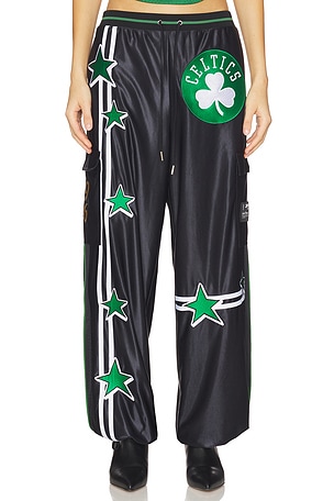 Off Season Boston Celtics Nylon Track Pant in Black