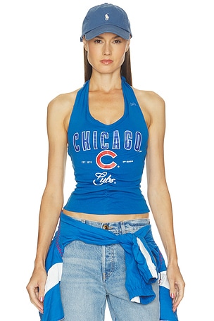 Chicago Cubs Ruched Halter Top Off Season