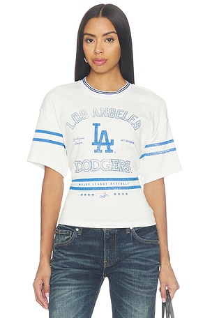 LA Dodgers Femme Lace-back Graphic Tee Off Season
