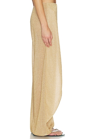 Oseree Lumiere Beads Pareo Pants in Tan. Size S. Also