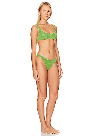 Oseree Lumiere Sporty Bikini Set in Green