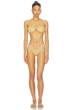 Lumiere Stones Bandeau Bikini Set Oseree