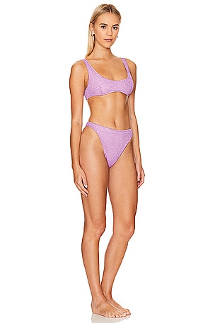 Oseree Lumiere Sporty 90s Bikini Set in Purple