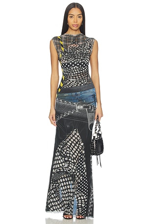 Mesh Maxi Dress Ottolinger