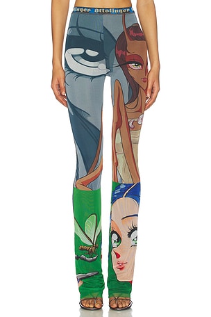 Mesh Pant in Julien Ceccaldi Print Ottolinger