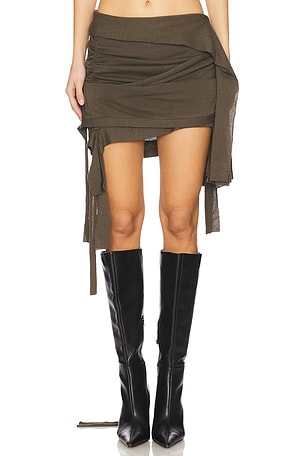 Drape Lounge Mini Skirt Ottolinger