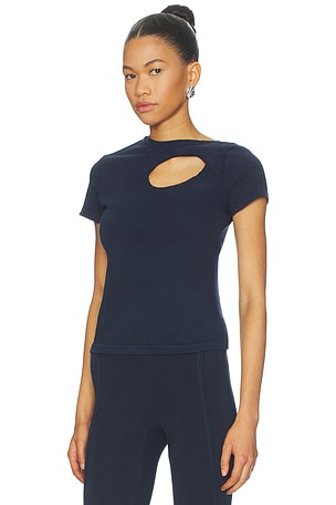 Ottolinger Padded Donut T-shirt in Dark Navy in Navy